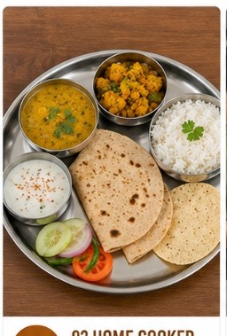 Home Cooked Healthy Thali