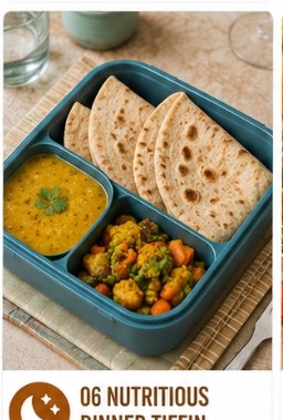Nutritious Dinner Tiffin
